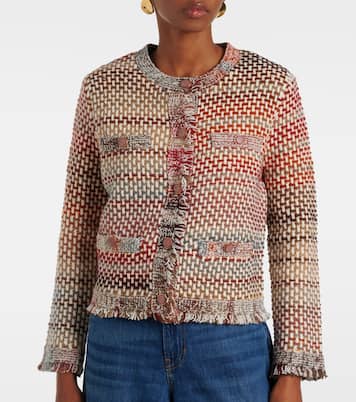Sariyah cotton and wool-blend knit jacket | Veronica Beard