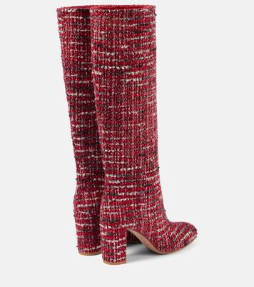 Bouclé knee-high boots | Gianvito Rossi