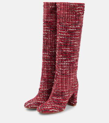 Bouclé knee-high boots | Gianvito Rossi