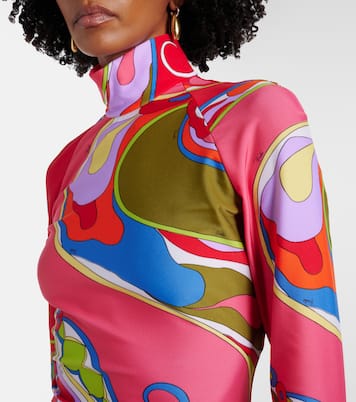 Minikleid Orchidee aus Jersey | Pucci