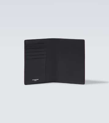 Logo leather passport holder | Balenciaga