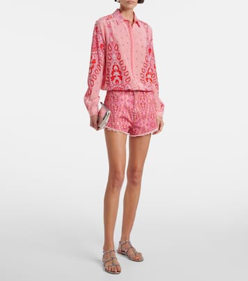 Sandalen Tequila aus Leder mit Kristallen | Aquazzura