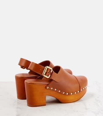 Clogs Jeannette aus Leder | Chloé