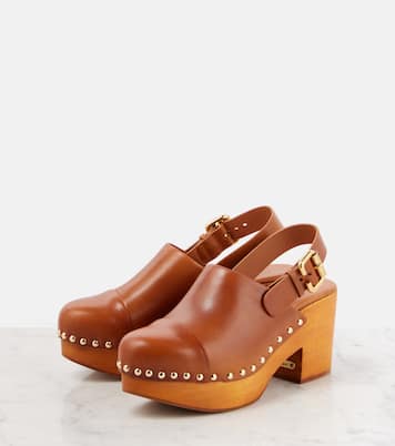 Clogs Jeannette aus Leder | Chloé