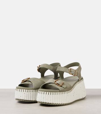 Nama suede platform sandals | Chloé