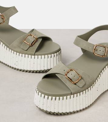 Nama suede platform sandals | Chloé