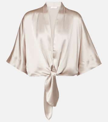 Bluse aus Seidensatin | The Sei