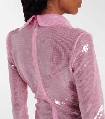 Robe polo à sequins | David Koma