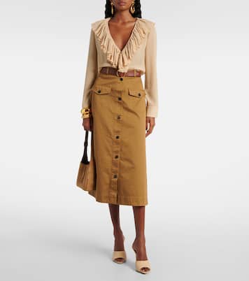 Pantoletten Romy 90 aus Leder | Saint Laurent