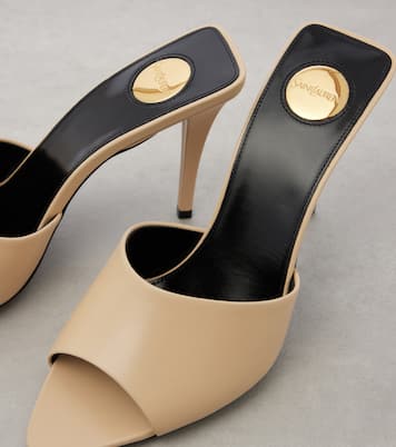 Pantoletten Romy 90 aus Leder | Saint Laurent