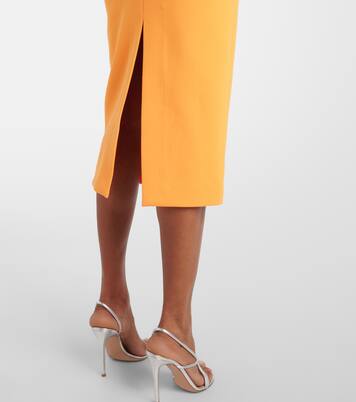 Robe midi en crêpe | Rebecca Vallance