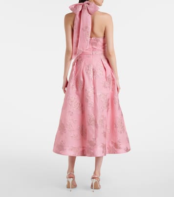 Robe de cocktail Benette en brocart | Rebecca Vallance