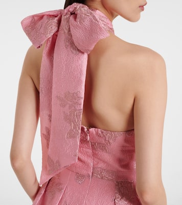 Robe de cocktail Benette en brocart | Rebecca Vallance