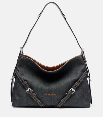 Schultertasche Voyou Medium aus Denim | Givenchy