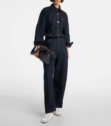 Schultertasche Voyou Medium aus Denim | Givenchy