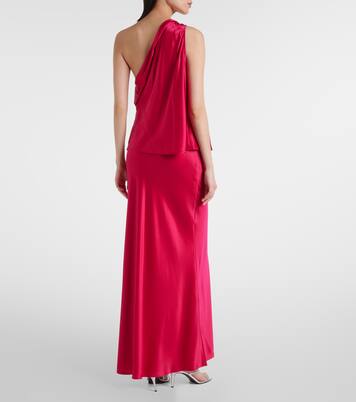 Top monospalla in raso di seta | The Sei