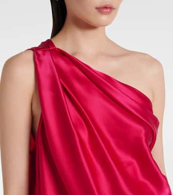 Top monospalla in raso di seta | The Sei