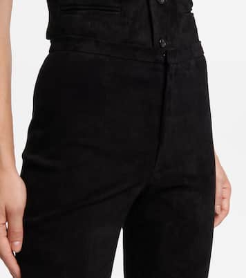 Schlaghose Kam 24 aus Veloursleder | Stouls