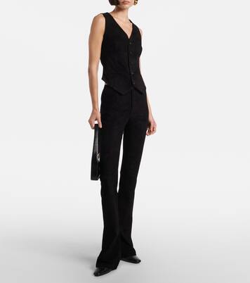 Schlaghose Kam 24 aus Veloursleder | Stouls