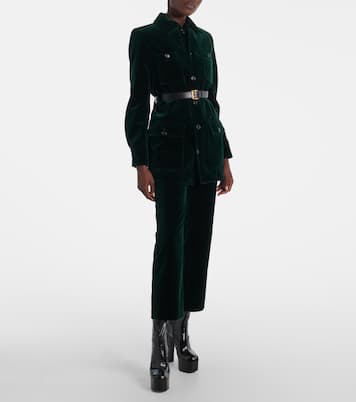 Gerade Hose aus Baumwollsamt | Saint Laurent