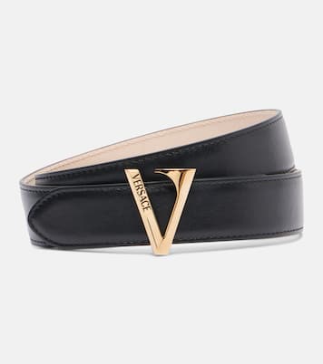 Logo leather belt | Versace