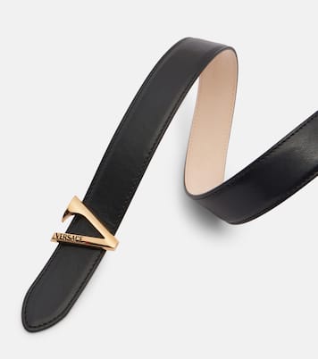 Logo leather belt | Versace