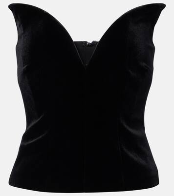 Velvet corset top | Roland Mouret