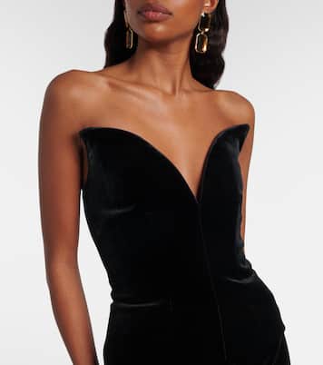 Velvet corset top | Roland Mouret