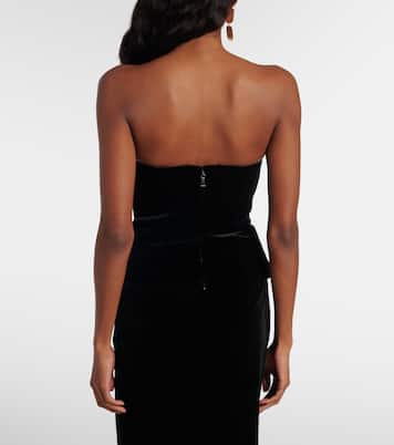 Velvet corset top | Roland Mouret