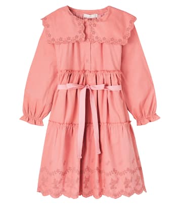 Manola belted embroidered cotton dress | C'era Una Volta