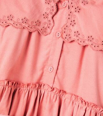 Manola belted embroidered cotton dress | C'era Una Volta