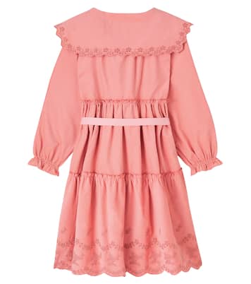 Manola belted embroidered cotton dress | C'era Una Volta