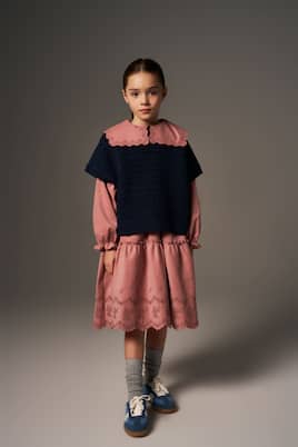 Manola belted embroidered cotton dress | C'era Una Volta