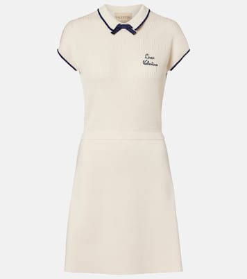 Chez Valentino cotton-blend minidress | Valentino