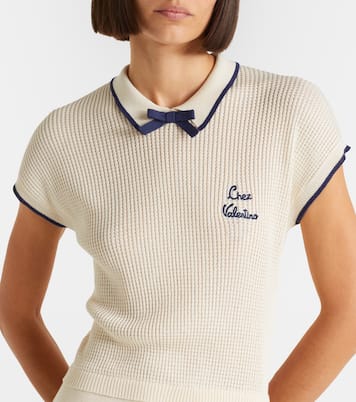 Chez Valentino cotton-blend minidress | Valentino