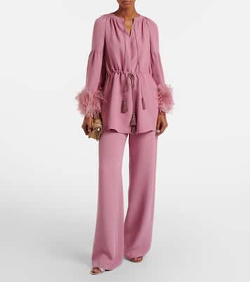 Weite Hose aus Cady Couture | Valentino