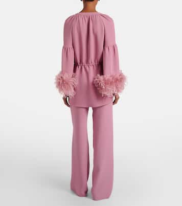 Weite Hose aus Cady Couture | Valentino