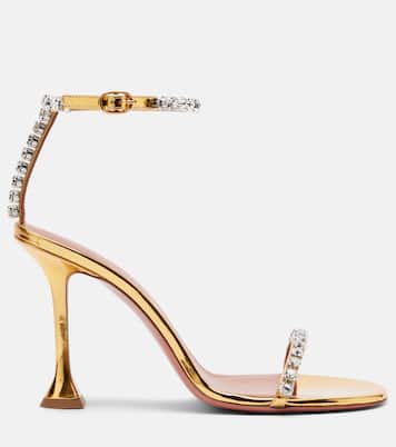 Sandalias Gigi 95 de piel adornadas | Amina Muaddi