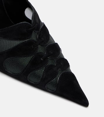 Pumps slingback Circus Max in suede e mesh | Christian Louboutin