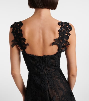 Guipure lace bustier gown | Oscar de la Renta