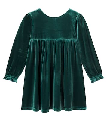 Bow-detail velvet dress | Konges Sløjd