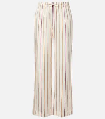 Aria striped straight pants | Asceno