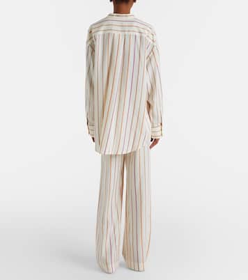 Aria striped straight pants | Asceno