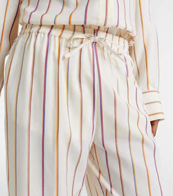 Aria striped straight pants | Asceno