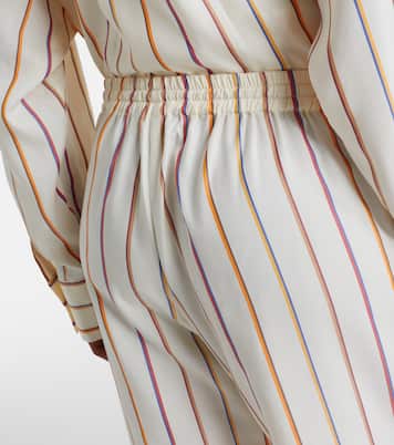 Aria striped straight pants | Asceno