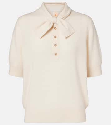 Bow-detail wool and cashmere sweater | Jardin des Orangers