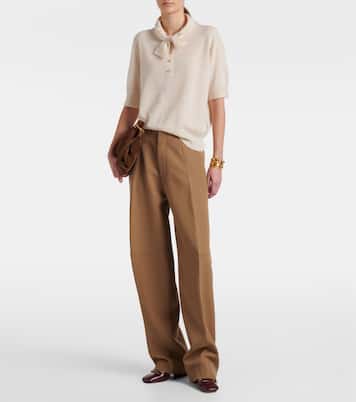 Bow-detail wool and cashmere sweater | Jardin des Orangers