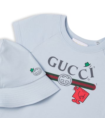 x Mr. Men Baby playsuit and hat set | Gucci Kids
