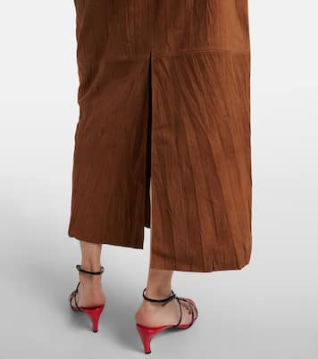 White Label Nayah suede midi skirt | Proenza Schouler