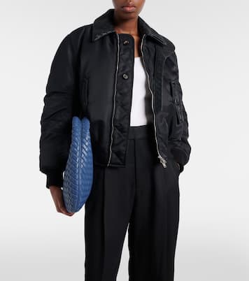 Intrecciato leather-trimmed blouson jacket | Bottega Veneta